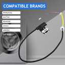W11307244 W10682535 Washer Lid Lock Switch - For Whirlpool Maytag Amana Latch Washing Machine Assembly With W10838613vp W10838613 W11253733