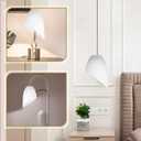 Uonlytech Horseshoe Lampshade Replacement 5-Pack Plastic Lamp Shade Covers for Floor Lamps Desk Lamps 5.35X4.33X1.37 Inches Durable Light Accessory for Living Room Bedroom Office (13.6x11x3.5cm)