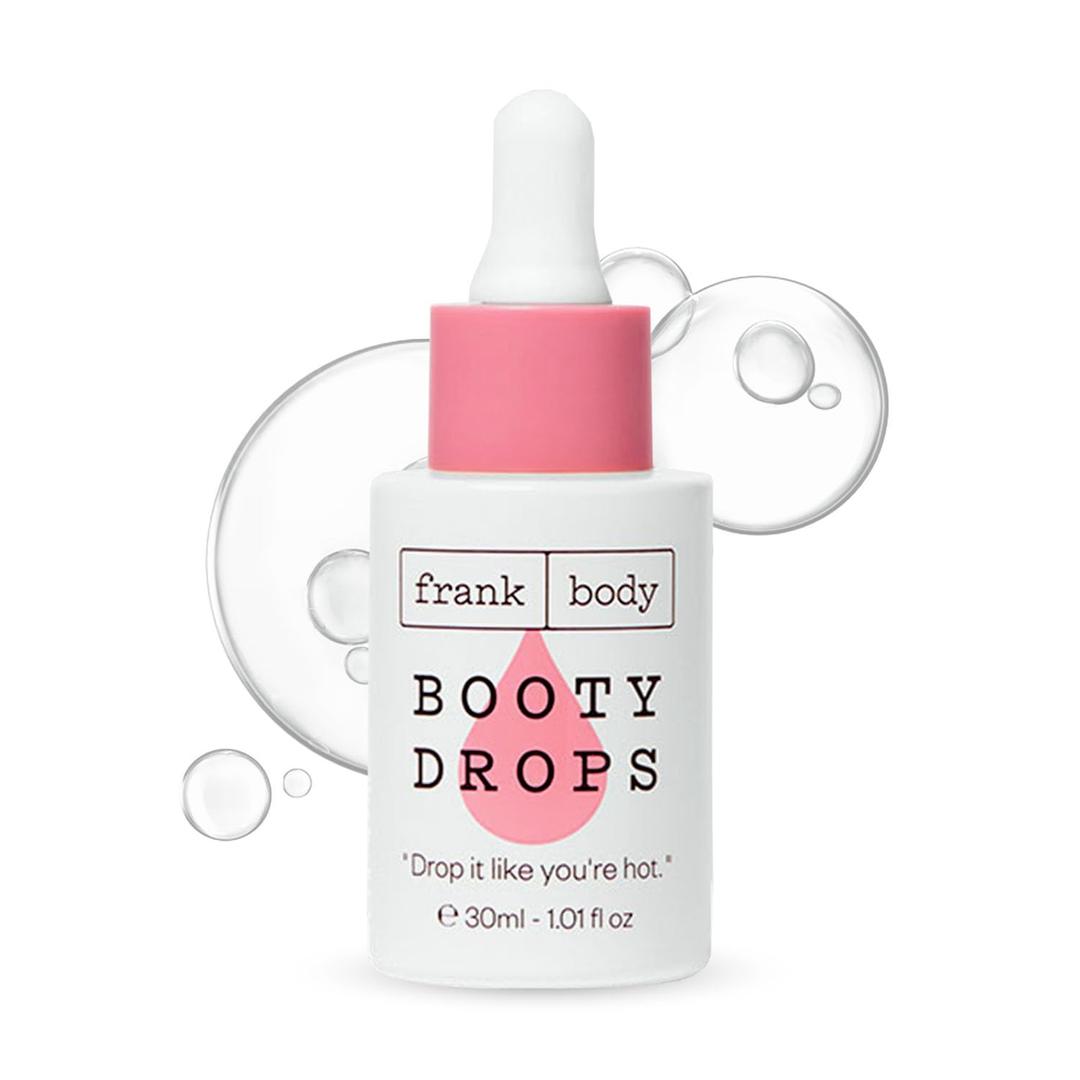 frank body Booty Drops Firming Body Oil | Firms & Smooths Skin for a Hydrated, Supple Look | With Caffeine, Guarana & Jojoba Oils | Vegan & Cruelty-Free | 30ml/1.0 fl oz