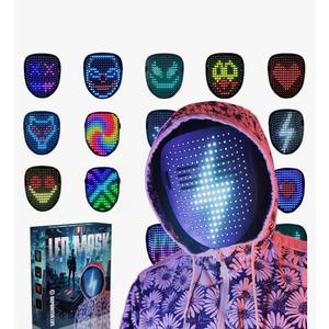 Depointer Life LED Mask Light up Masks With Gesture Sensing, Cool Toys Masks Teen Boys Gifts for Halloween Christmas Birthday