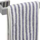 TocTen Hand Towel Holder/Towel Ring - Thicken SUS304 Stainless Steel Bathroom Hand Towel Hanger, 9 Inch Heavy Duty Wall Mounted Towel Rack, Square Hand Towel Bar for Bathroom Hardware (Chrome, 9 in)