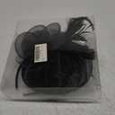 SAFERIN Women's Fascinators Feathers Tea Party Hat Veil Headband with Hair Clip for Cocktail Church (Ta4-sinamay Featherblack)