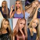 P4/613 Highlight Blonde Bundles Human Hair Straight Bundles 24 26 28 Inch Unprocessed Brazilian Virgin Hair Weave 3 Bundle Brown Human Hair Extensions 50 Grams Per Bundle