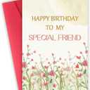 Best Friend Birthday Card for Women, Birthday Cards for Friends Sister Bestie Cousin, Cute Bday Gifts for Any Important Woman In Your Life (ZL-004)