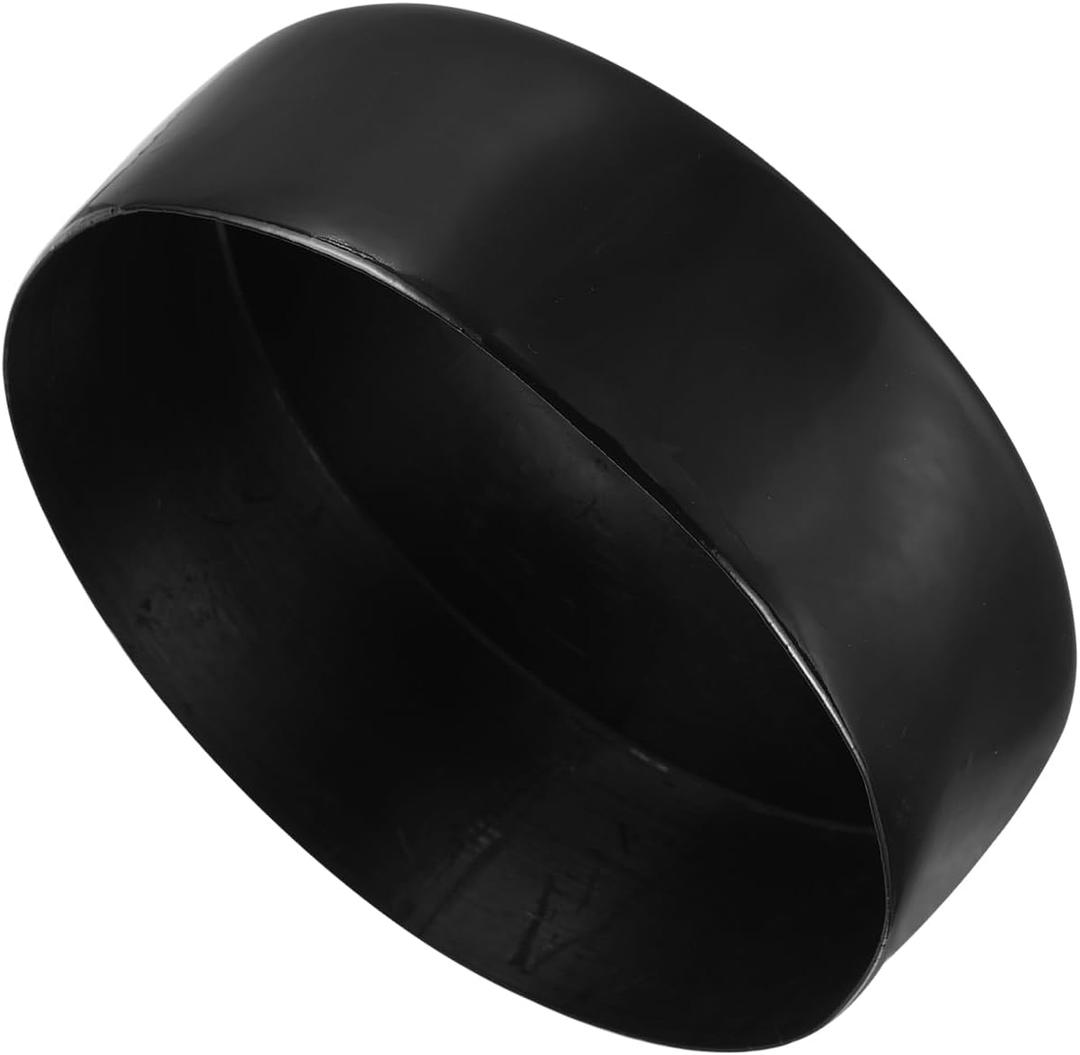 uxcell 180mm(7") Rubber End Caps, Round Vinyl Plug Insert Plastic End Caps for Tubing, Fence, Pipe Post, Furniture, Railing, Black, 50mm Height