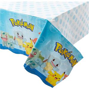Amscan Pokemon Design Plastic Table Cover - 52' x 96' | Multicolor | 1 Pc