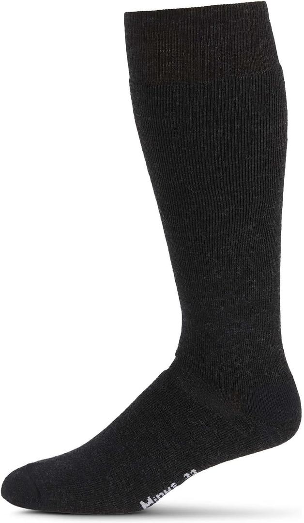 Merino Wool Ski and Snowboard Sock Black Medium