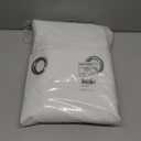 NICETOWN 100% Absolutely Blackout Linen Curtains with Thermal Insulated White Liner, White, 52 inches Wide, 84 inches Length Energy Saving Curtains for Living Room 2 Panels Set, Vertical Blinds