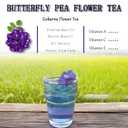 Butterfly Pea Flower Tea Bags - Gokarna Flower Tea, Transparent triangle teabag, Premium Dried Butterfly Pea Flowers, 100% Natural | No Sugar | No Caffeine | No Gluten | Vegan 2.82Oz (1) (EXP 10/28/26)