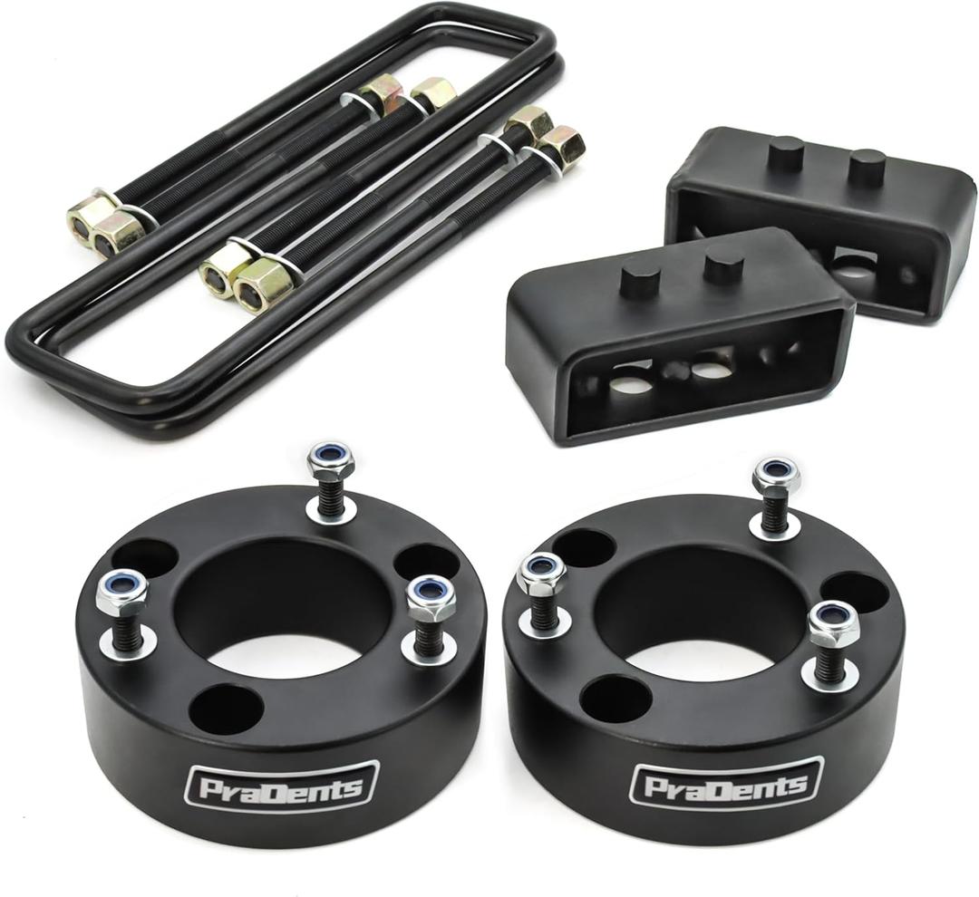 3" Front and 2" Rear Leveling Lift Kit for 2004-2020 Ford F150, 3 Inch Front and 2 Inch Rear Strut Spacer Suspension Lift Kits Lift Spacers