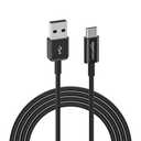 USB-C to USB-A 2.0 Fast Charger Cable, 480Mbps Speed, USB-IF Certified, for Apple iPhone 16/15, iPad, Samsung Galaxy, Tablets, Laptops, 3 ft, Black