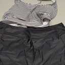 HUSKARY 3 Piece Tankini Swimsuits for Women Swim Tank Top with Bra and High Waist Boy Shorts with Pockets (Black) 16W