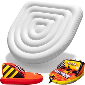 Soulchen Towable Tube Replacement Bladder Base or Backrest,1-4 Rider Model, Replacement Innertube for Boat Towable Tube Safety Speed Valve for Inflating Deflating,No Cover Included