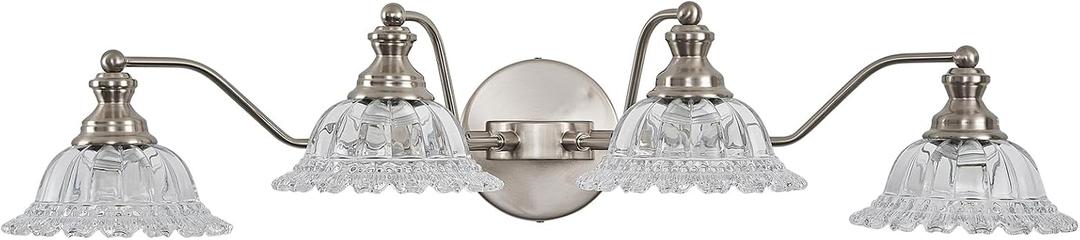 XIEDUN Brushed Nickel 4 Light Vanity Light
