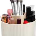 Makeup Brush Holder Organizer 360  Rotating Makeup Organizer Makeup Brushes Holder Cosmetic Container Divided Make up Brushes Cup Makeup Brush Organizer for Vanity Desktop