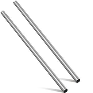 Hicarer 2 Pcs 3/4" Od 304 Stainless Steel Tubing 24 Inch Length Thickened Pipe Wall & Weldable Tubing 16 Gauge Round Metal Tube Industrial for Home Furnishing, Machinery