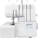 MLD42 Metal Frame Serger Overlock Sewing Machine, 12 Built-In Stitches, 2-3-4 Stitch Capability, 1300 Stitches Per Minute, Serger with Accessory Kit & Adjustable Differential Feed