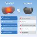 KNQZE Heated Lumbar Support Pillow for Office Chair, Car, Bed, and Recliner-Customizable Height for Personalized Comfort - Relieves Lower Back Pain and Enhances Posture