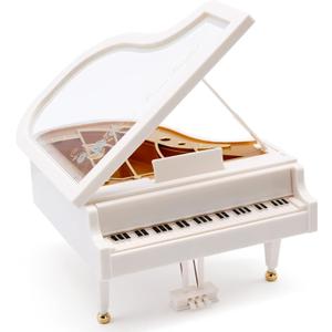 Piano Music Box, Wind Up Musical Boxes, Classical Music Box for Girls Birthday Gift or Desk Decoration Ornament