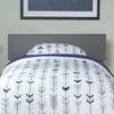 AFI, Orlando Twin Adjustable Modern Solid Wood Panel Headboard, Grey