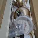 Ceiling Fans with Lights, 72 inch Large Ceiling Fan with Light and Remote, Champaign Gold Ceiling Fan for Living Room Patio, 6 Speeds, Reversible Quiet DC Motor, 3 CCT, Bi-color 8 Blades