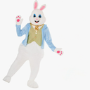 Morph Easter Bunny Costume Adult Deluxe Rabbit Mascot Outfit for Men - Perfect for Easter Costumes and Events, One Size