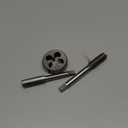 uxcell 3pcs Tap and Die Set, Metric M12 x 1.5 Thread Taps & Round Die, Tapping Threading Tool Tap & Die Kit for Nut Screw Bolt Thread Repair