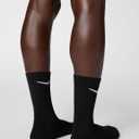 Nike Unisex Adult Everyday Cushioned Training Crew Socks (6 Pairs) (Black, XL)