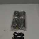 Sangcon Gravity Electric Salt and Pepper Grinder Set Rechargeable 800 mAh, 2-Speed, Reversible Rotating Pepper Mill Head, Adjustable Coarseness Automatic Salt Pepper Shakers Set, One-Handed Operation (Black)