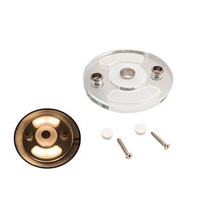 Pactrade Marine LED Ceiling Courtesy Light Arcrylic Mirror Finished Touch Switch Pack of 4