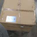 Upholstered Dining Chairs with Casters, Washable Cover Modern Dining Room Chairs with Thick Cushion & Sturdy Metal Frame for Kitchen, Living Room, Dressing Room, Linen Fabric, Set of 2