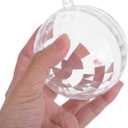 10pcs Clear Christmas Ornaments Balls: Plastic Fillable Balls 8cm DIY Craft for Christmas, Birthday, Wedding, Party and Home Decoration