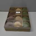 12 Pcs Velvet Christmas Balls Flocked Christmas Tree Hanging Ornaments Shatterproof Plastic Hanging Balls Decorations for Xmas Tree Party Home Holiday Decor (Brown, Green, Beige, 3.15 inch)