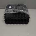 24 Pack Drainage Tiles Modular Interlocking Floor Tiles with 1 Pc Plastic Hammer 12" x 12" Cushion Mat Non Slip Rubber Floor mat with Holes for Pool Bathroom Deck Kitchen Patio (Black)