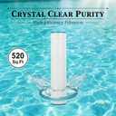 PCC130 Pool Filter Cartridges Replaces Pentair CCP520, Unicel C-7472, Filbur FC-1978, FC-6475, 817-0143,Clean and Clear Plus 520, 817-0143, 178585, 4 X 125 Sq., 4 Pack