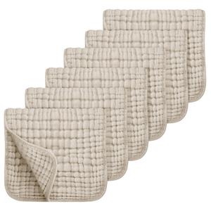Looxii Muslin Burp Cloths 6 Pack - 20" x 10" - Ultra Soft & Absorbent, 6-Layer 100% Cotton for Spit Up & Drool- Gentle Neutral Burping Cloths, Baby Newborn Essentials Gifts for Boys Girls, Apricot Looxii Muslin Burp Cloths 6 Pack - 20" x 10" - Ultra Soft & Absorbent, 6-Layer 100% Cotton for Spit Up & Drool- Gentle Neutral Burping Cloths, Baby Newborn Essentials Gifts for Boys Girls, Apricot
