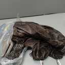 Leather Look Recliner Chair Covers, 4-Pieces Stretch Recliner Cover, Soft Reclining Chair Slipcover, Washable Furniture Protector for Lazy Boy Recliner (1 Seater, Brown)