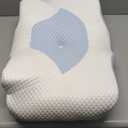 Osteo Cervical Pillow for Neck Pain Relief, Hollow Design Odorless Memory Foam Pillows with Cooling Case, Adjustable Orthopedic Bed Pillow for Sleeping, Support for Side Back Sleepers (Queen(25.5*16.5*5.2/4.1 inches), Blue)