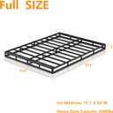 DORITRON Low Profile Box Spring Full 4 Inch, 3000lbs Heavy Duty Full Box Spring Bed Base Metal Mattress Foundation, Easy Assembly, Noise Free