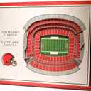 YouTheFan NFL 5-Layer StadiumView Wall Art, Cleveland Browns