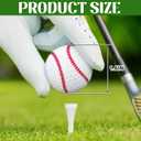 Hollowfly 24pcs Baseball Golf Balls Funny Cute Novelty Baseball Design with Stitching Pattern Golf Balls Gifts for Men Father's Day PGA Gifts