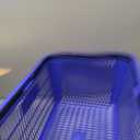 SSWBasics Blue Plastic Shopping Basket with Handles - Essential Shopping Baskets for Retail Store Use, Durable and Convenient Shopping Baskets for Customers