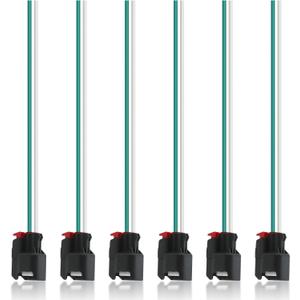 6pcs Fuel Injector Alternator Connector Wiring Fit for Jeep for Dodge for Wrangler JK TJ for Ram 1500 for Chrysler Repair Harness Plug Pigtail