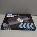 Wireless Keyboard and Mouse Combo, Wave Keys Full-Sized Ergonomic Keyboard with Cushioned Plam Rest, Phone Holder, Comfortable Natural Typing, 2.4G Cordless Set for Computer, Laptop, PC, Mac, Windows (Black)