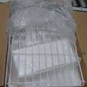 SAYZH Dish Drying Rack - Stainless Steel Dish Rack for Kitchen Counter, Large-Capacity Dish Drainer with Cutlery Holder, Kitchen Organizer for Dishes, Spoons and Forks, White