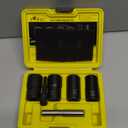 Topec Bolt Extractor Set, 10 Piece Lug Nut Remover Socket Tool, 1/2" Drive Impact Wheel Lock Removal Kit for Removing Damaged, Dead, Rusted, Rounded-Off Bolts, Lug Nuts & Screws