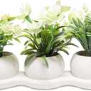 Uguisu 1pcs Fake Plants Indoor Artificial Plants Small Faux Plants Desk Decor Bathroom Decoration Home Decor Room Decoration Aesthetics. (A1)