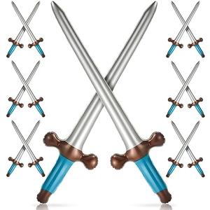 Outus 50 Pcs Inflatable Swords Inflatable Pirates Sword Pirate Party Favors for Theme Birthday Swimming Pool Party Cosplay Halloween Costume Accessories Stage Props, 24 Inch