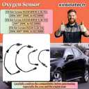4Pcs Oxygen O2 Sensor Fit for Lexus IS250 RWD 2006 2007 2008, GS350 RWD 2007 2008, IS350 2006-2008 2Pcs Upstream 234-9051 2Pcs Downstream 234-4521