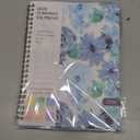 2026 Planner, Weekly and Monthly Calendar Academic Planners, Jan 2026 - Dec 2026, Planning Agenda Notebook for Office School Supplies, Blue Blooms Pack of 2